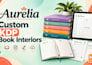 create ready to upload low content book interiors for amazon kdp